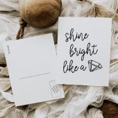 Shine blickt wie ein Diamant Postkarte