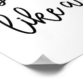 Shine blickt wie ein Diamanttypografie-Zitat Poster (Ecke)