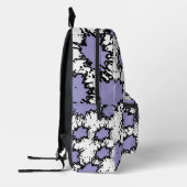 Shine Bold in Purple – Trendy & Artistic Backpack Bedruckter Rucksack (Links)