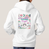 Shine Bright - die Aufnahme von Licht und Positivi Hoodie (Rückseite)