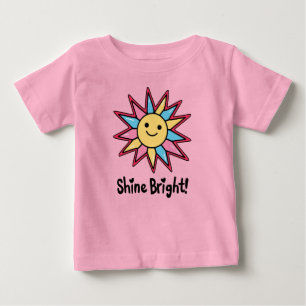 Shine Bright: Ein farbenprächtiges Sonnendesign Baby T-shirt