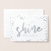 Shine Bright Folienkarte (Vorderseite mit Umschlag)