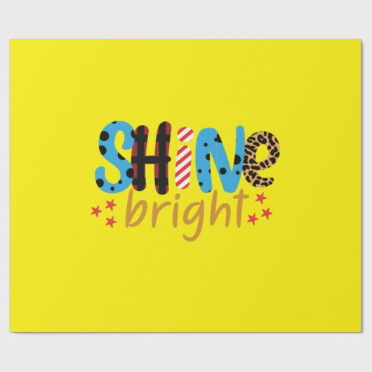 | Shine Bright Geschenkpapier (Flach)