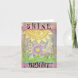 Shine Bright Grußkarte Feiertagskarte