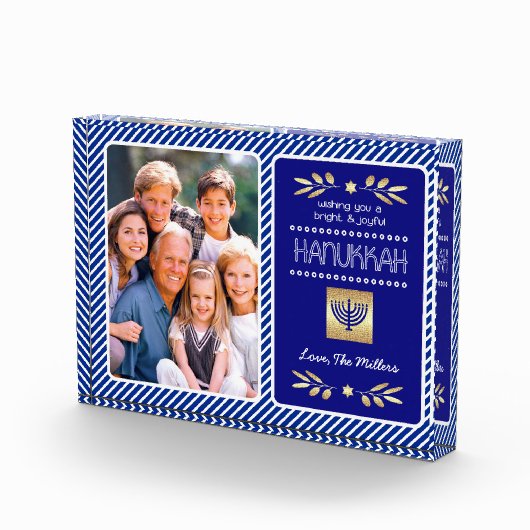 Shine & Bright Hanukkah Custom Fotoblock (Rechts)