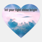 Shine Bright Heart Sticker (Vorderseite)