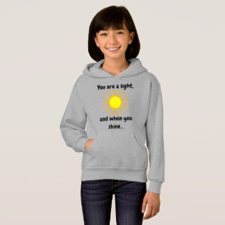 'Shine Bright' Hoodie Kid/Young Adult (Grau)