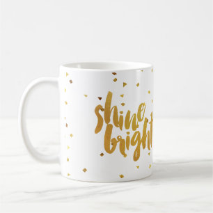 Shine Bright Imitats Gold Letted Kaffeetasse