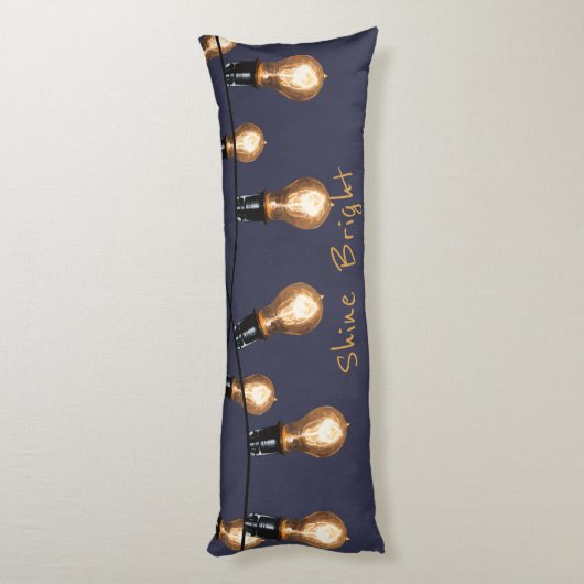 Shine Bright - Industrial String Lights Seitenschläferkissen (Rückseite (Vertikal))