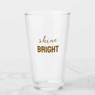 Shine Bright – Inspirierendes Leuchten Grafik T-Sh Glas