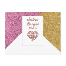 Shine Bright like a Diamond Postcard