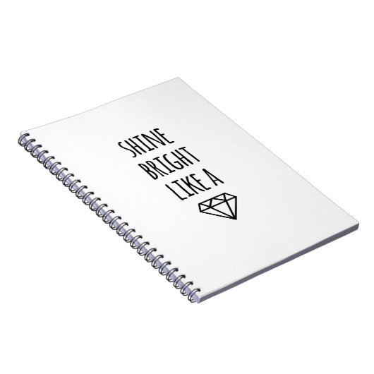 Shine Bright like a Diamond Spiral Notebook Notizblock (Rechte Seite)