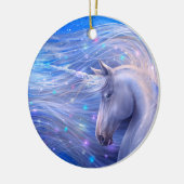 Shine Bright Magical Unicorn Keramik Ornament (Links)