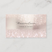 Shine Bright mit Funkelnd rosa Glitzer Makeup Arti Terminkarte (Vorderseite)