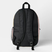 Shine Bright” Motivational Star Design Bedruckter Rucksack (Rückseite)
