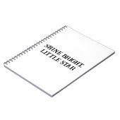Shine Bright Motivierend Notebook für Kinder Notizblock (Linke Seite)