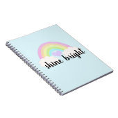 Shine Bright Pastel Watercolor Rainbow Notizblock (Rechte Seite)