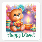 Shine Bright Quadratischer Aufkleber (Vorderseite)