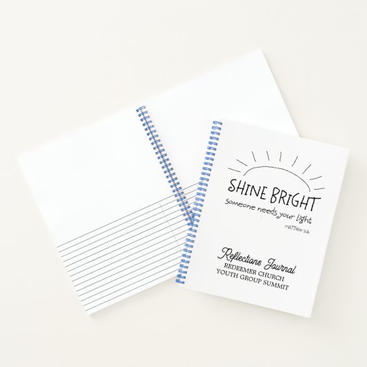 Shine Bright Reflections Journal Notizblock (Innenseite)