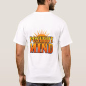 Shine Bright: Retro Positive Mind Sun Rays T-Shirt (Rückseite)
