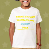 Shine Bright Second Grade Back To School T-Shirt