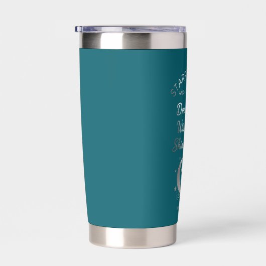Shine Bright Starry Nights Teal Tumbler Thermobecher (Rechts)