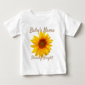 Shine Bright Sunflower Baby T-shirt (Vorderseite)