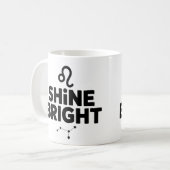 Shine Bright Tasse - Leo Astrologie Kaffee Cup (Vorderseite Links)