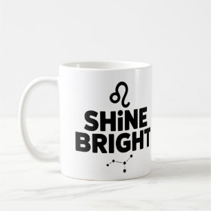 Shine Bright Tasse - Leo Astrologie Kaffee Cup