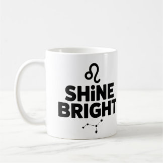 Shine Bright Tasse - Leo Astrologie Kaffee Cup