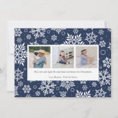 Shine Bright | Vollständige Hanukkah-Foto Feiertagskarte (Rückseite)