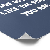 Shine Bright wie der Stern Sie sind, Zitat Poster (Ecke)