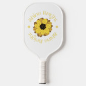 Shine Bright Yellow Sunflower Pickleball Schläger (Rückseite)