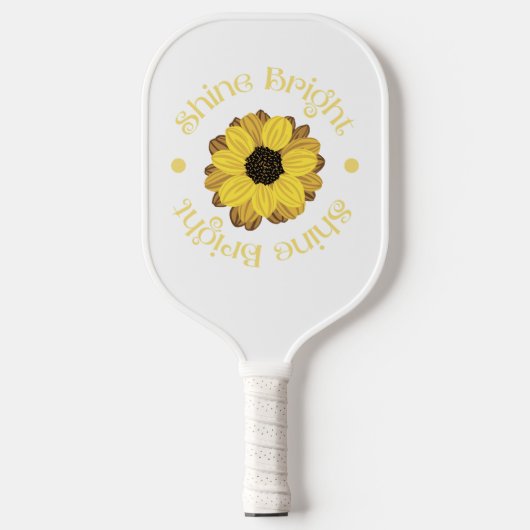 Shine Bright Yellow Sunflower Pickleball Schläger (Vorderseite)