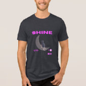 Shine Cat auf dem Mond T - Shirt (Vorderseite)