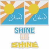 SHINE Collection Five Colorful Designs Aufkleber (Vorderseite)