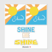 SHINE Collection Five Colorful Designs Aufkleber (Blatt)