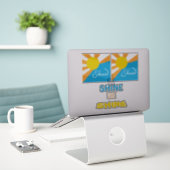 SHINE Collection Five Colorful Designs Aufkleber (Laptop auf Schreibtisch)
