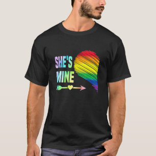 Shine Couple Heart Pride Lgbt Lesbian Gay Matc T-Shirt