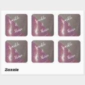 Shine Custom Square Sticker (Blatt)