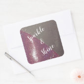 Shine Custom Square Sticker (Umschlag)