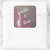 Shine Custom Square Sticker (Tasche)