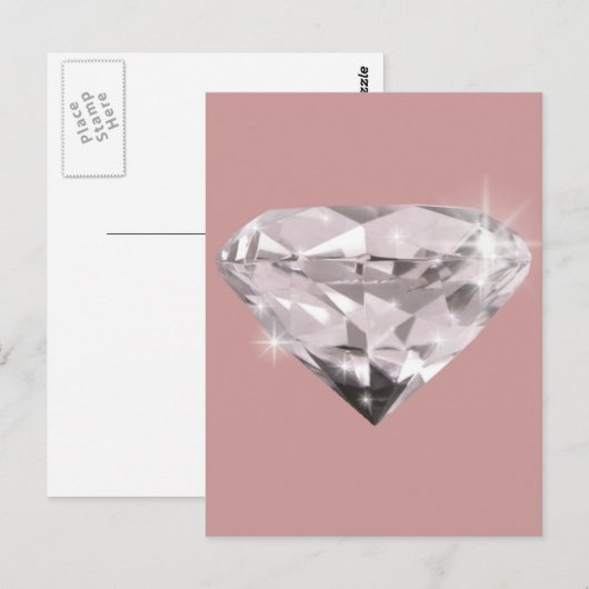 Shine Diamond Postkarte (Vorne/Hinten)
