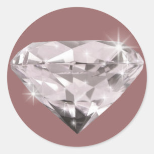 Shine Diamond Runder Aufkleber
