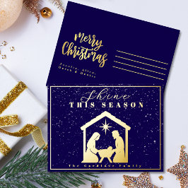 Shine Dieses Jahr Weihnachten Weihnachten Weihnach Folien Feiertagspostkarte