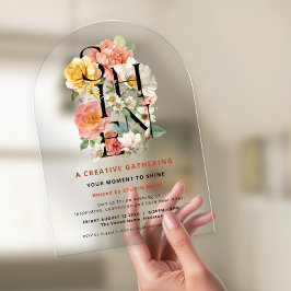 SHINE Floral Kreatives Firmenevent Acryleinladungen