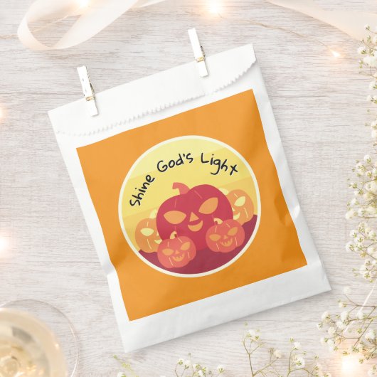 Shine God's Light Halloween Fevor Bags Geschenktütchen (Ausgeschnitten)
