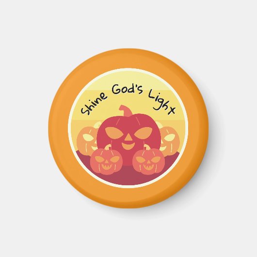 Shine God's Light Halloween Magnet (Vorne)
