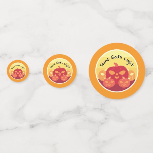 Shine God's Light Table Confetti Konfetti (Rückseiten)