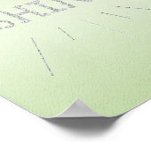 Shine Green mit Silver Glitzer Poster (Ecke)